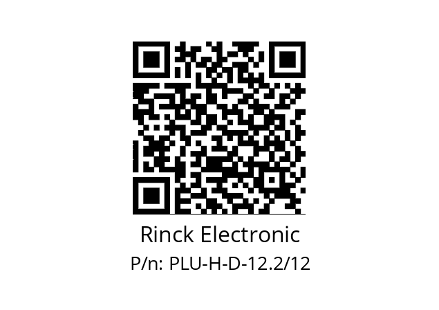   Rinck Electronic PLU-H-D-12.2/12