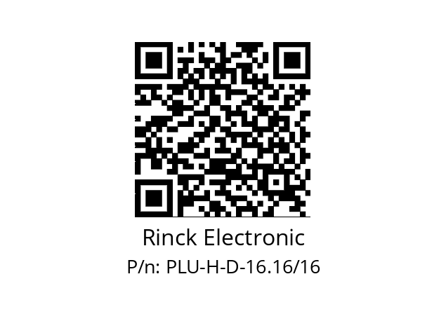   Rinck Electronic PLU-H-D-16.16/16