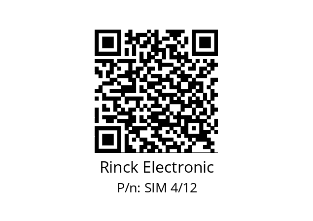   Rinck Electronic SIM 4/12