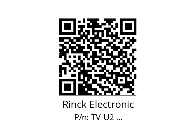   Rinck Electronic TV-U2 ...