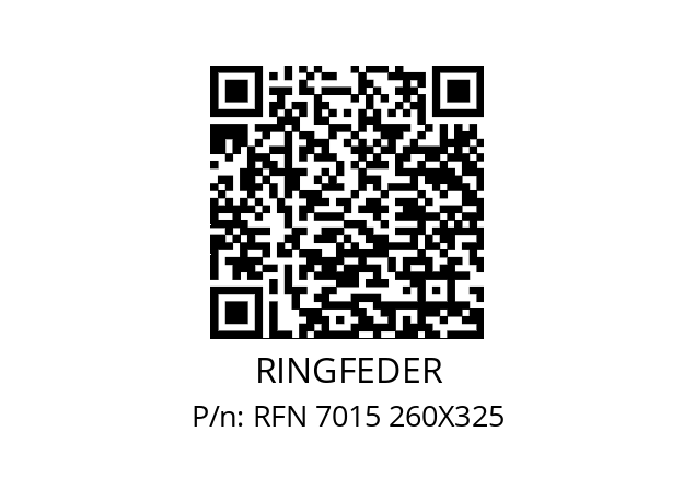   RINGFEDER RFN 7015 260X325