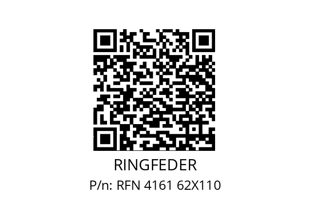   RINGFEDER RFN 4161 62X110