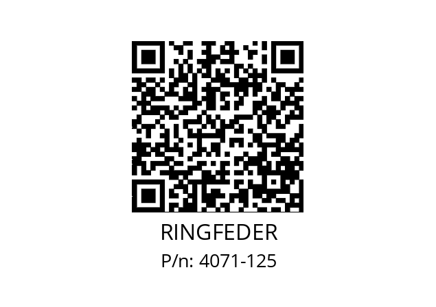   RINGFEDER 4071-125