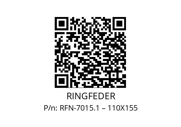   RINGFEDER RFN-7015.1 – 110X155