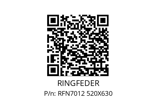   RINGFEDER RFN7012 520X630