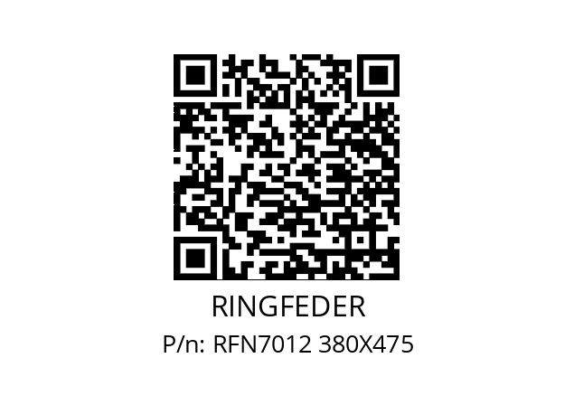   RINGFEDER RFN7012 380X475