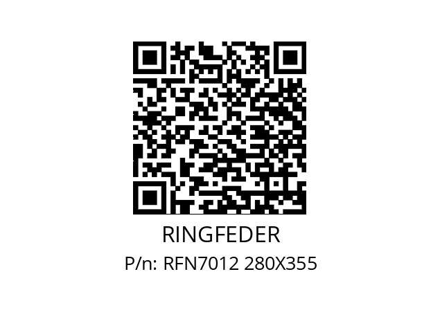   RINGFEDER RFN7012 280X355