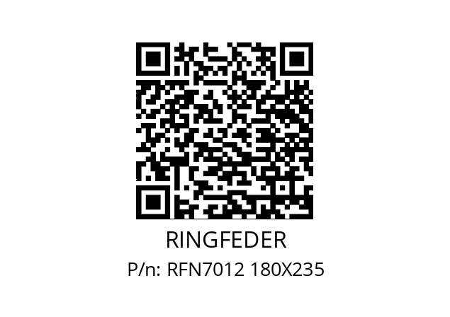   RINGFEDER RFN7012 180X235