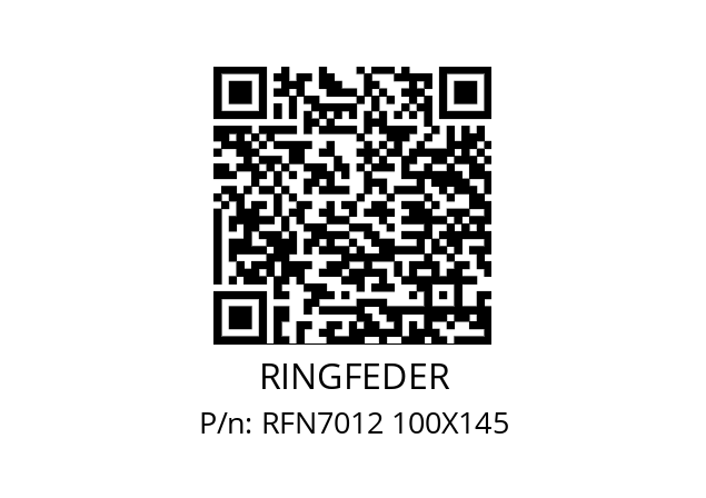   RINGFEDER RFN7012 100X145