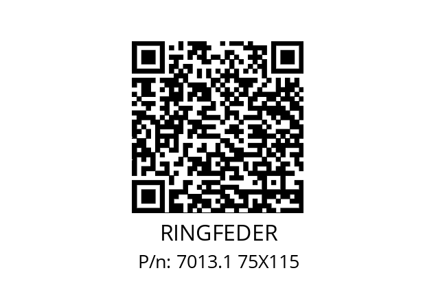   RINGFEDER 7013.1 75X115