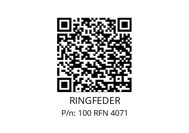   RINGFEDER 100 RFN 4071