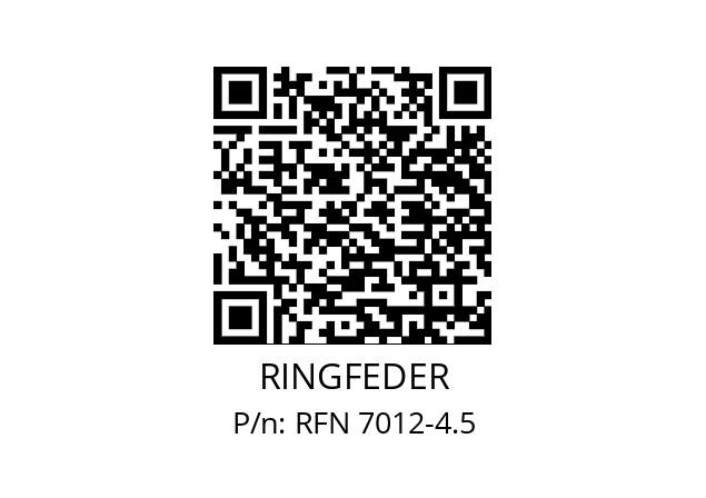   RINGFEDER RFN 7012-4.5