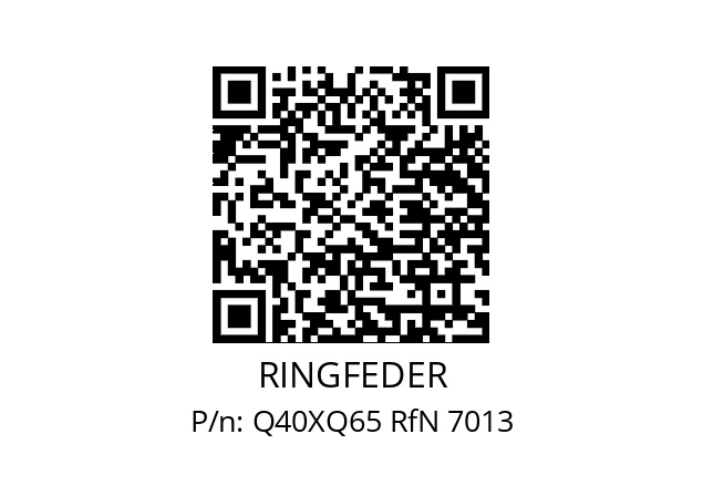   RINGFEDER Q40XQ65 RfN 7013