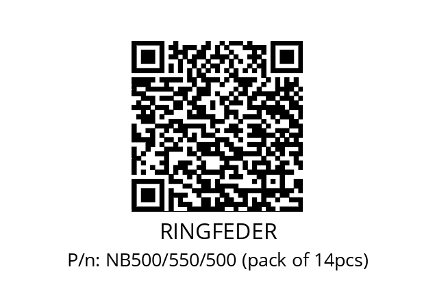   RINGFEDER NB500/550/500 (pack of 14pcs)