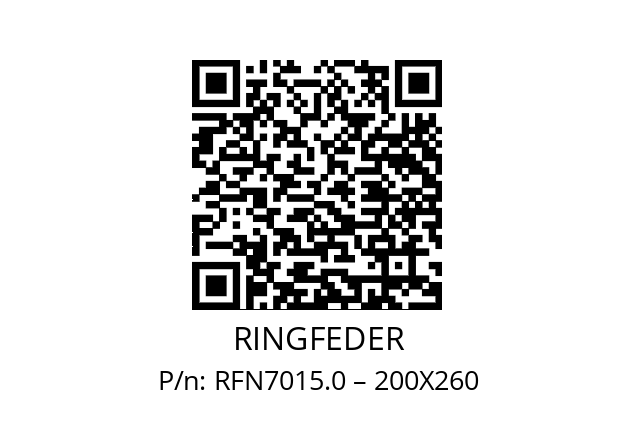   RINGFEDER RFN7015.0 – 200X260