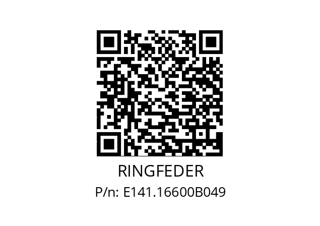   RINGFEDER E141.16600B049