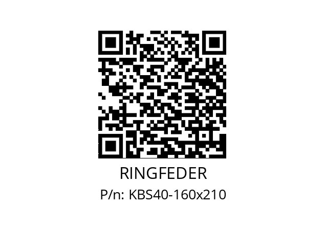   RINGFEDER KBS40-160x210