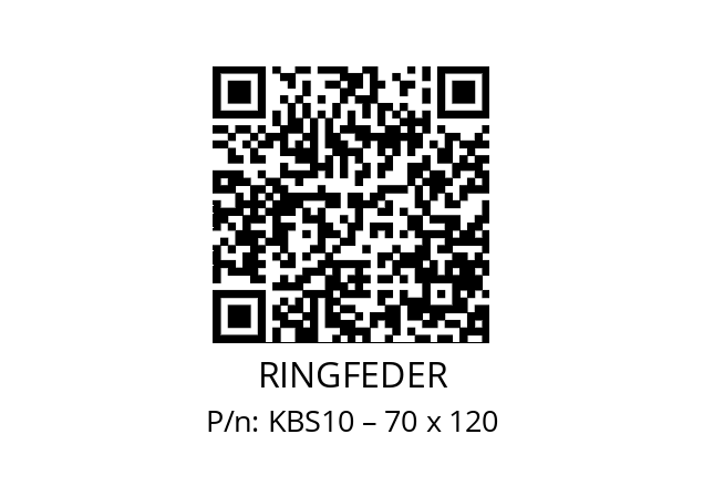   RINGFEDER KBS10 – 70 x 120