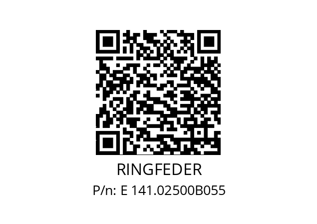   RINGFEDER E 141.02500B055