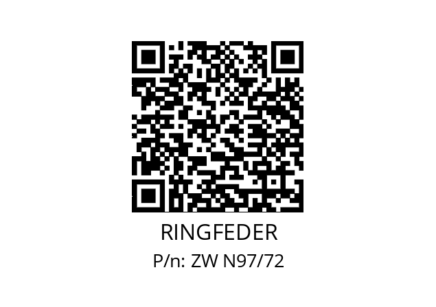   RINGFEDER ZW N97/72