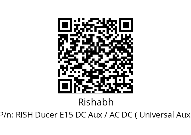   Rishabh RISH Ducer E15 DC Aux / AC DC ( Universal Aux)