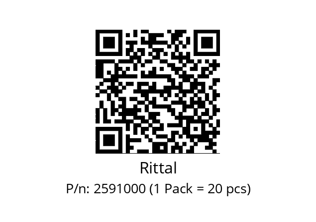   Rittal 2591000 (1 Pack = 20 pcs)