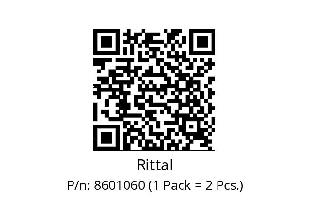   Rittal 8601060 (1 Pack = 2 Pcs.)