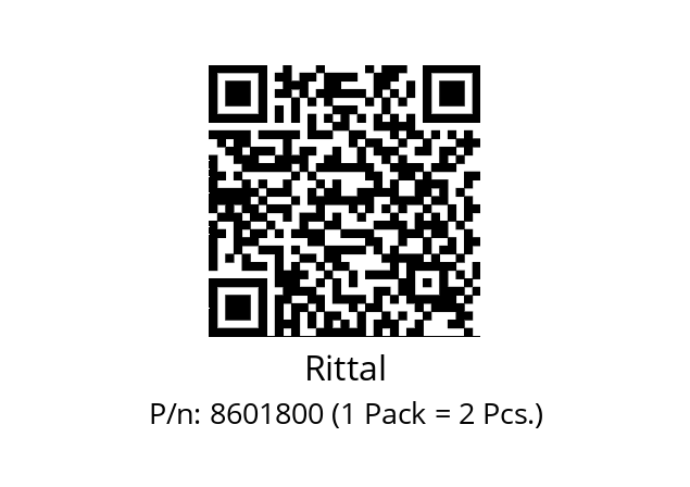   Rittal 8601800 (1 Pack = 2 Pcs.)