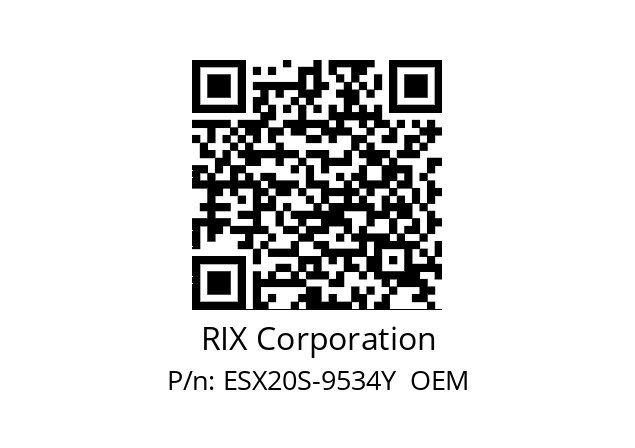   RIX Corporation ESX20S-9534Y  OEM