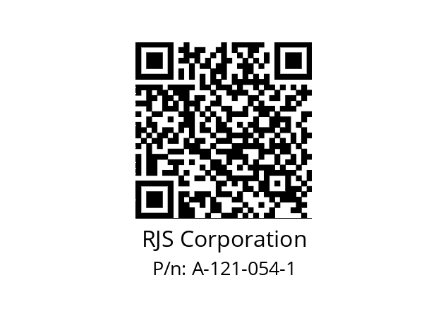   RJS Corporation A-121-054-1