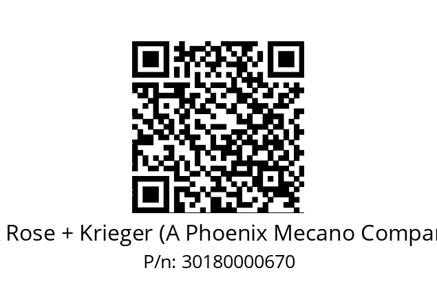   RK Rose + Krieger (A Phoenix Mecano Company) 30180000670