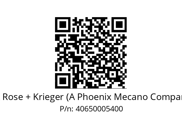   RK Rose + Krieger (A Phoenix Mecano Company) 40650005400