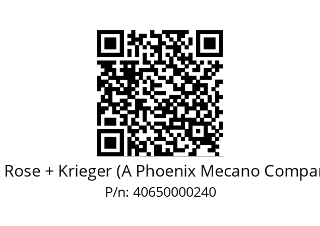   RK Rose + Krieger (A Phoenix Mecano Company) 40650000240