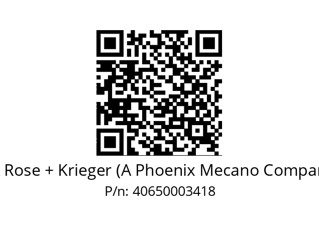   RK Rose + Krieger (A Phoenix Mecano Company) 40650003418