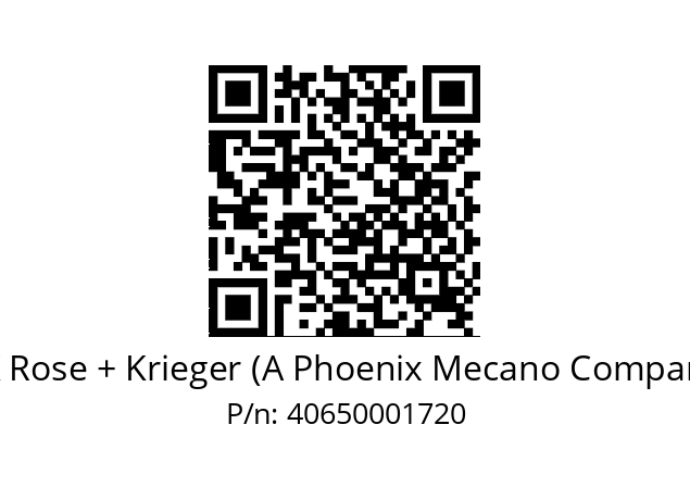   RK Rose + Krieger (A Phoenix Mecano Company) 40650001720