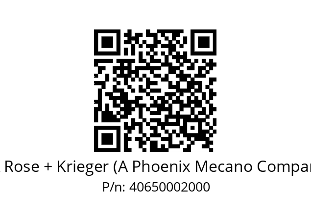   RK Rose + Krieger (A Phoenix Mecano Company) 40650002000