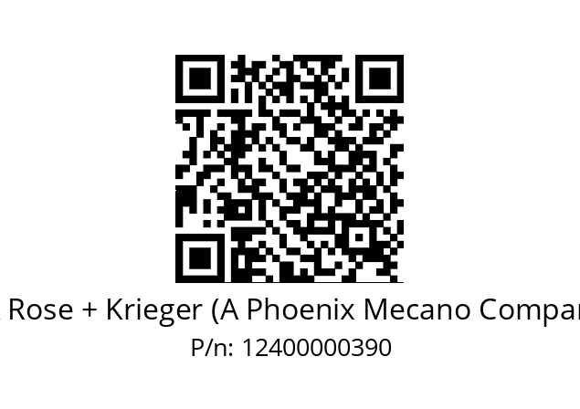   RK Rose + Krieger (A Phoenix Mecano Company) 12400000390