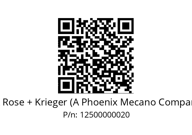   RK Rose + Krieger (A Phoenix Mecano Company) 12500000020