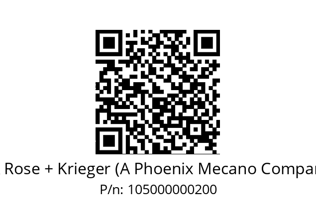   RK Rose + Krieger (A Phoenix Mecano Company) 105000000200