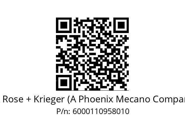   RK Rose + Krieger (A Phoenix Mecano Company) 6000110958010