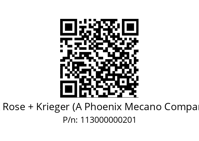   RK Rose + Krieger (A Phoenix Mecano Company) 113000000201