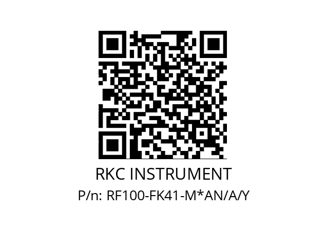   RKC INSTRUMENT RF100-FK41-M*AN/A/Y