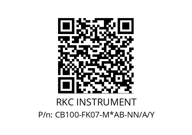   RKC INSTRUMENT CB100-FK07-M*AB-NN/A/Y