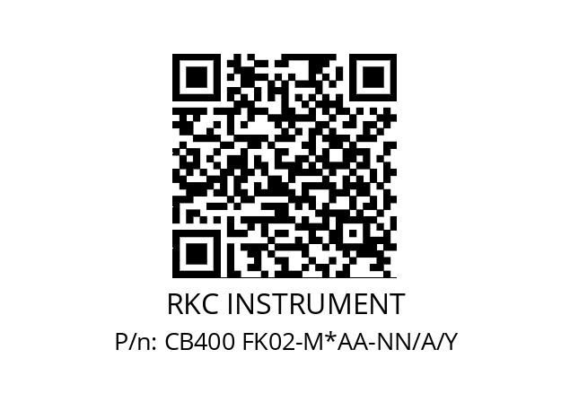   RKC INSTRUMENT CB400 FK02-M*AA-NN/A/Y