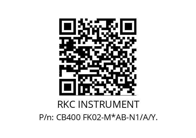   RKC INSTRUMENT CB400 FK02-M*AB-N1/A/Y.