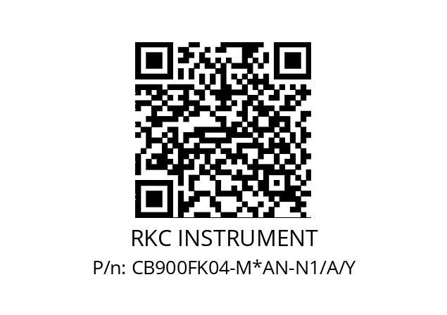   RKC INSTRUMENT CB900FK04-M*AN-N1/A/Y