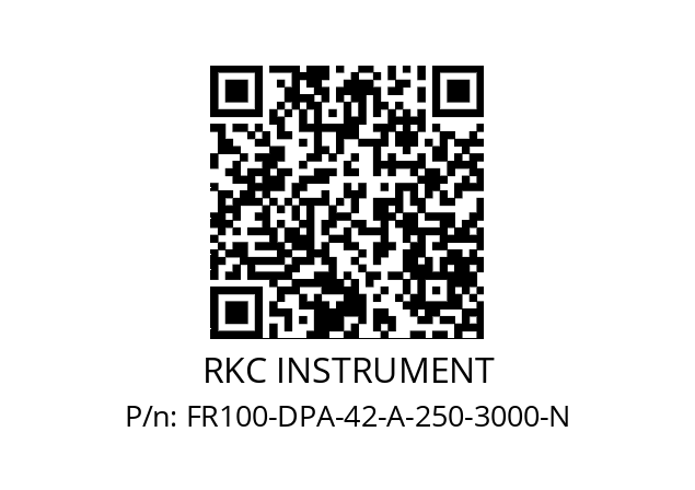   RKC INSTRUMENT FR100-DPA-42-A-250-3000-N