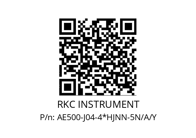   RKC INSTRUMENT AE500-J04-4*HJNN-5N/A/Y