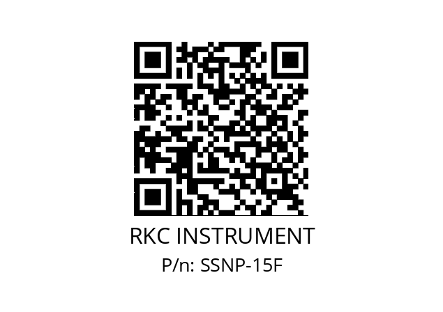   RKC INSTRUMENT SSNP-15F