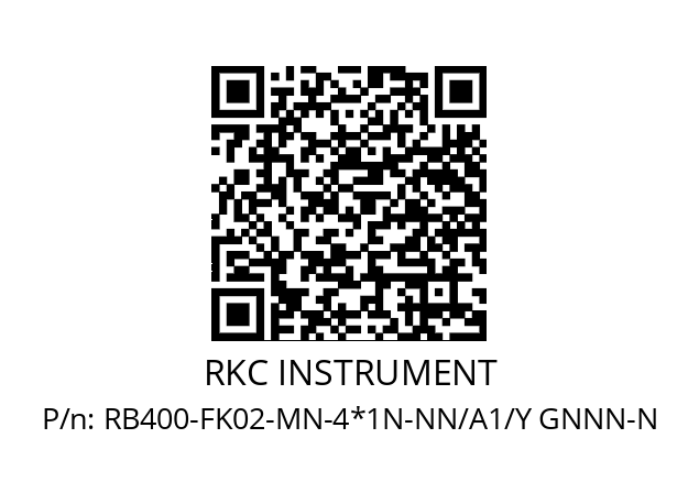   RKC INSTRUMENT RB400-FK02-MN-4*1N-NN/A1/Y GNNN-N